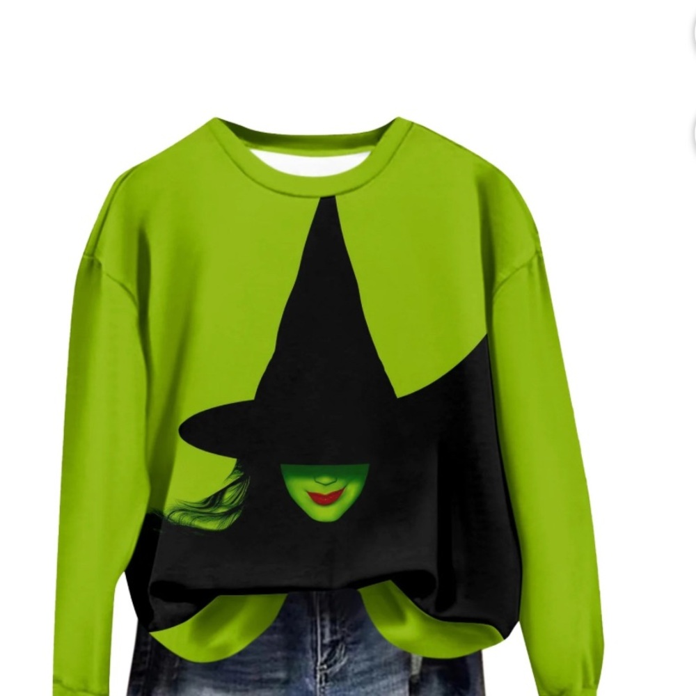 Unbranded Green & Black Character Pullover